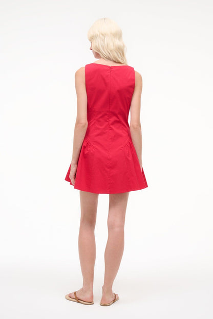 STAUD | Gwen Mini Dress Cherry