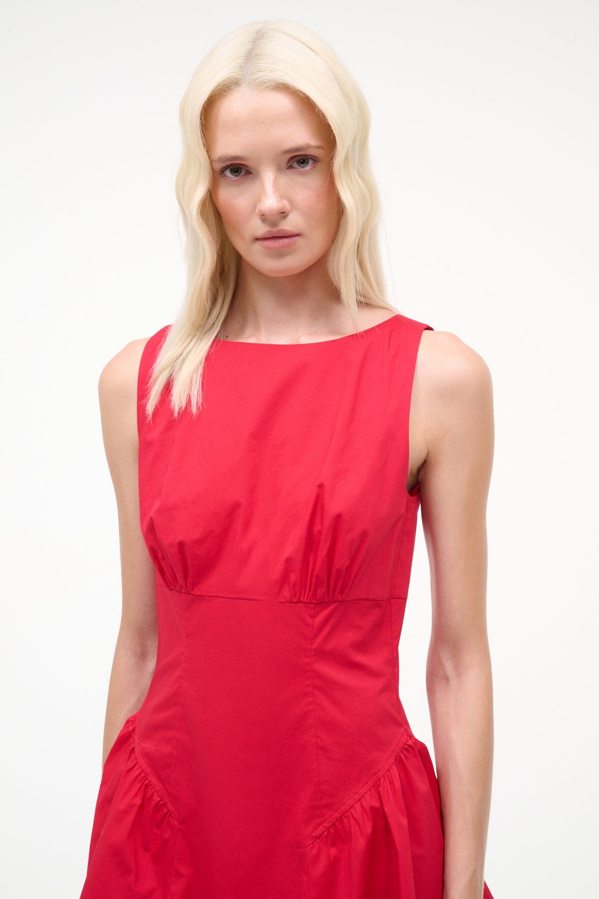 STAUD | Gwen Mini Dress Cherry