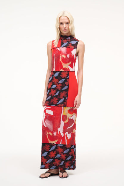 STAUD | Ruby Dress Red Zone Multi