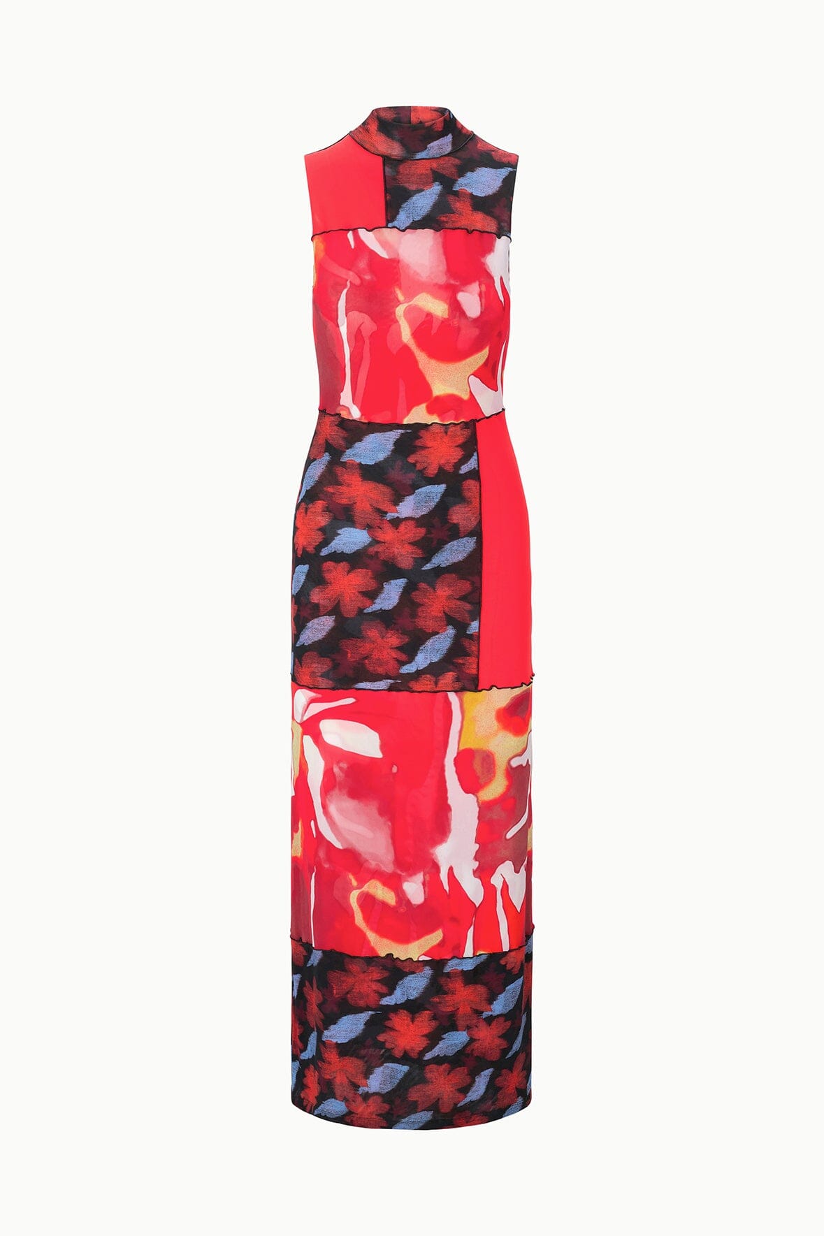 STAUD | Ruby Dress Red Zone Multi