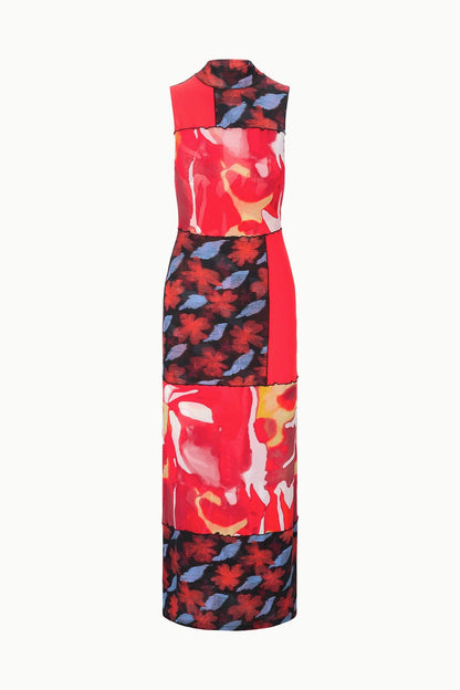 STAUD | Ruby Dress Red Zone Multi