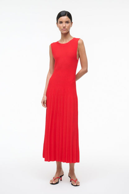 STAUD | Elyse Dress Red Rose