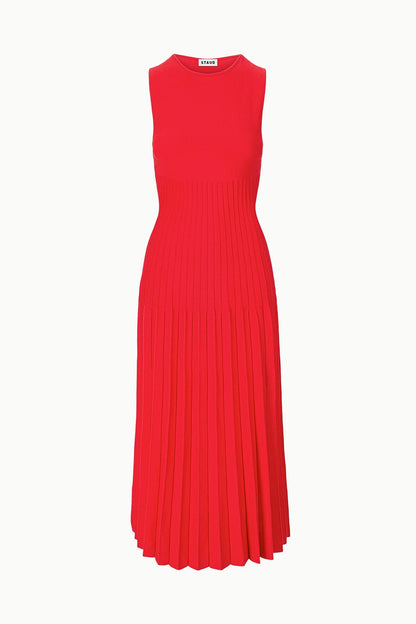 STAUD | Elyse Dress Red Rose