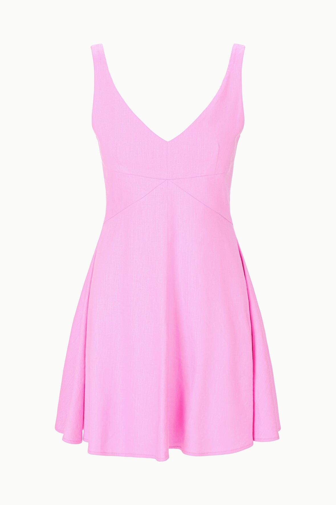 STAUD | Madison Linen Mini Dress Orchid