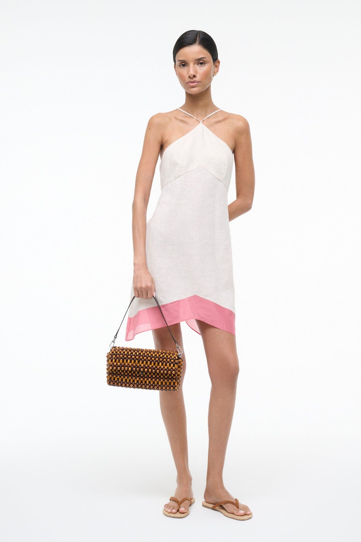 STAUD | Oro Linen Dress Blush Canyon