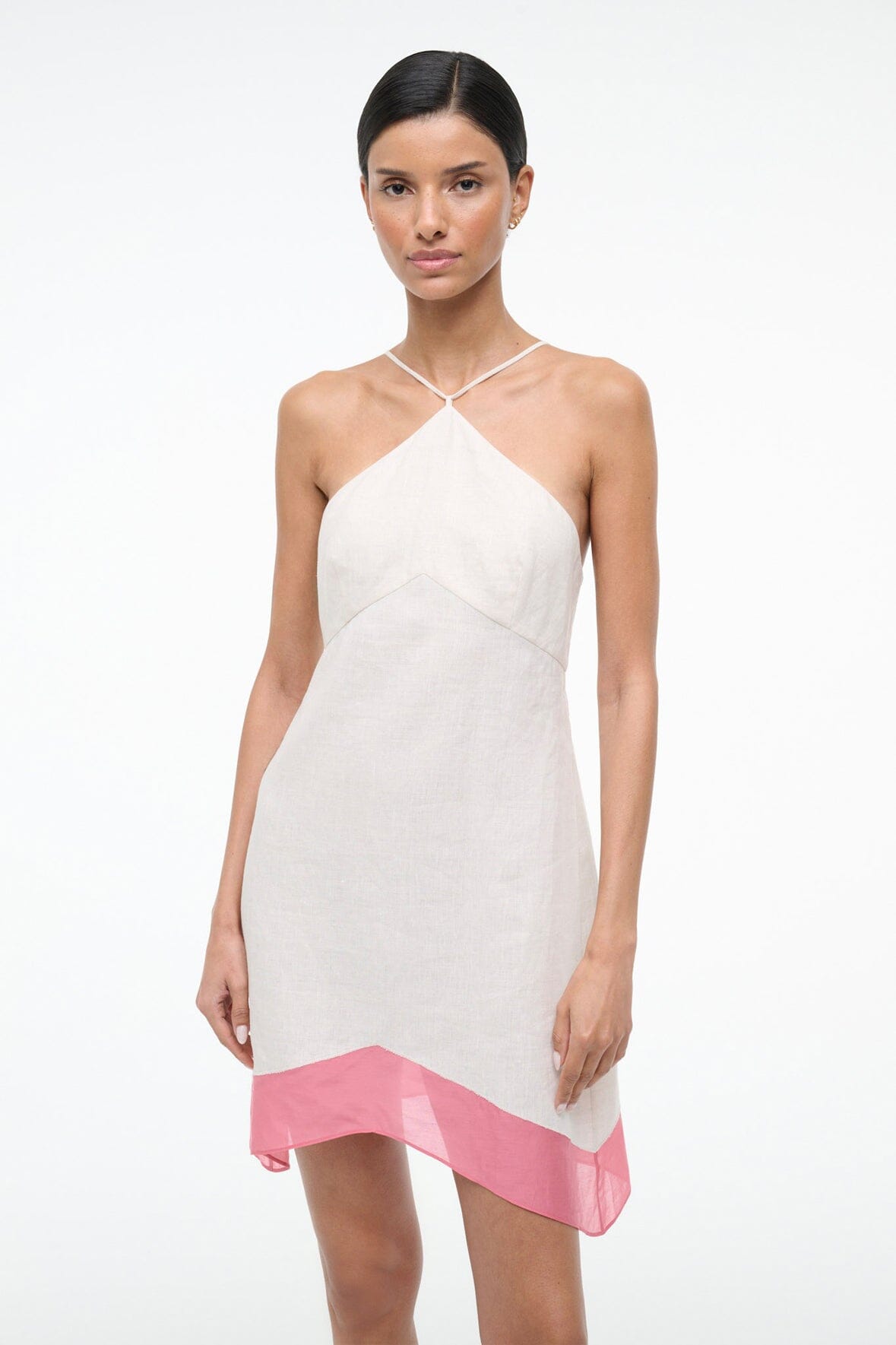 STAUD | Oro Linen Dress Blush Canyon