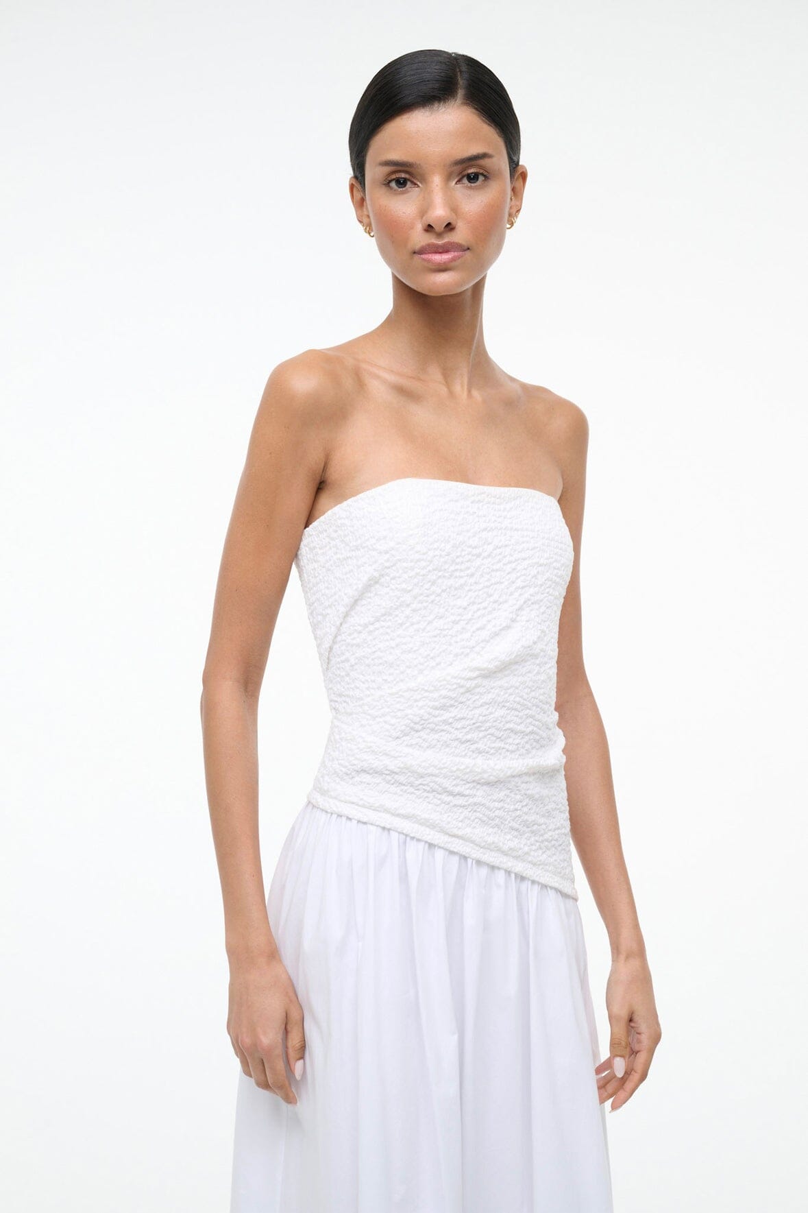 STAUD | Nia Dress White