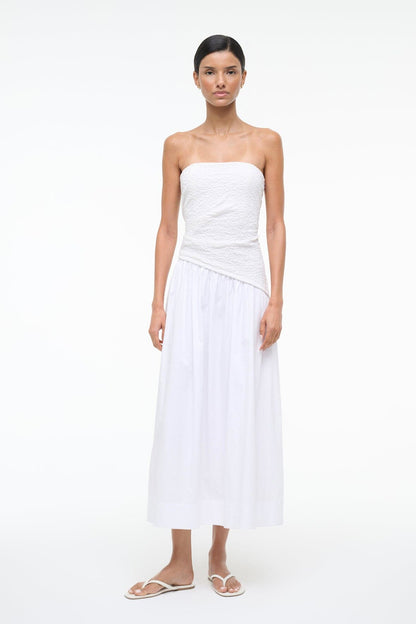 STAUD | Nia Dress White