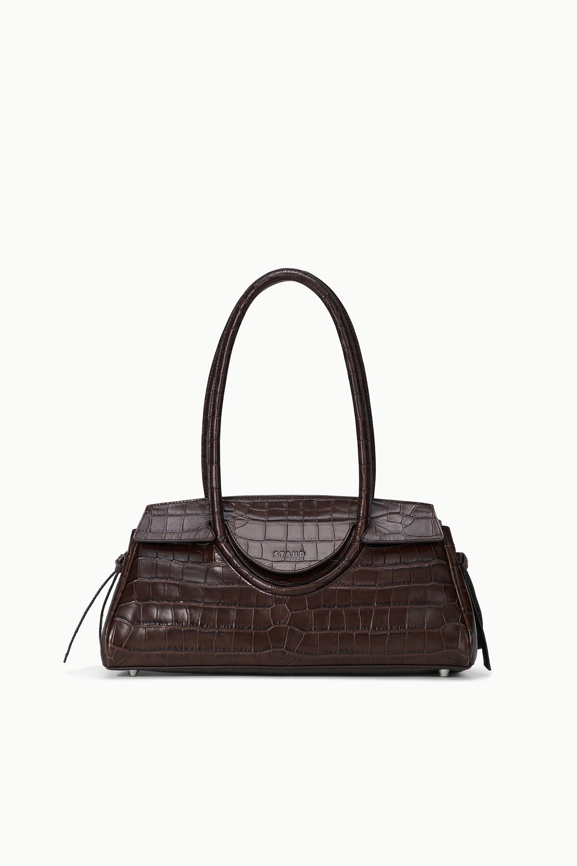 STAUD | Maude Shoulder Bag Espresso Croco
