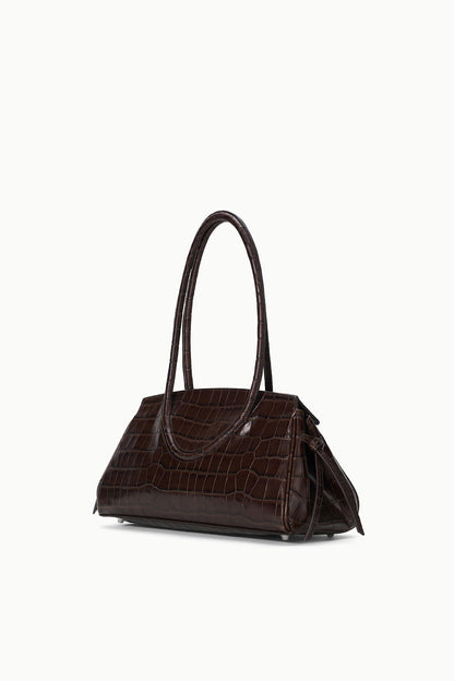 STAUD | Maude Shoulder Bag Espresso Croco