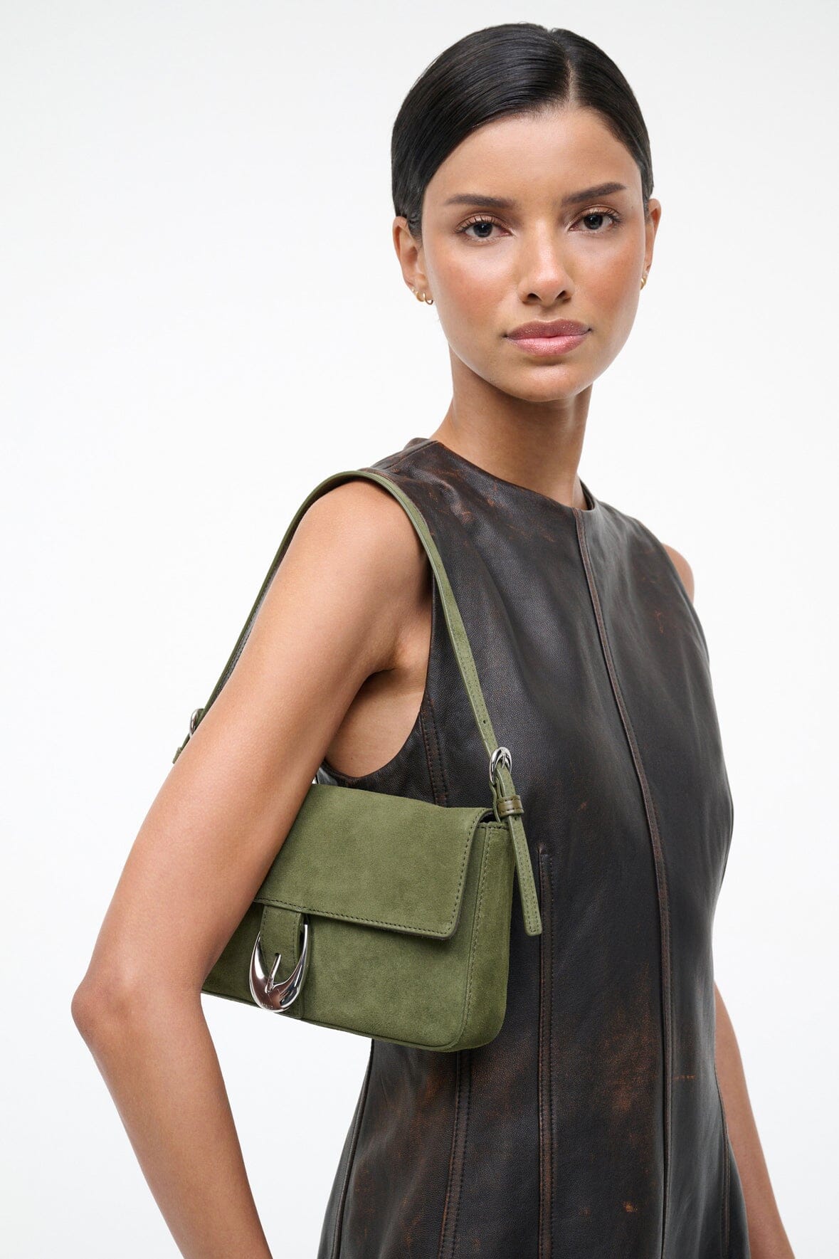 STAUD | Harlow Bag Avocado Suede