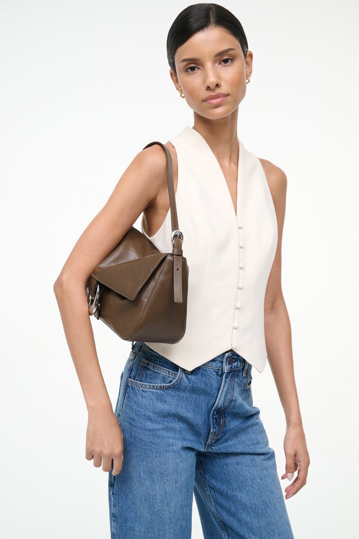 STAUD | Harlow Medium Bag Truffle