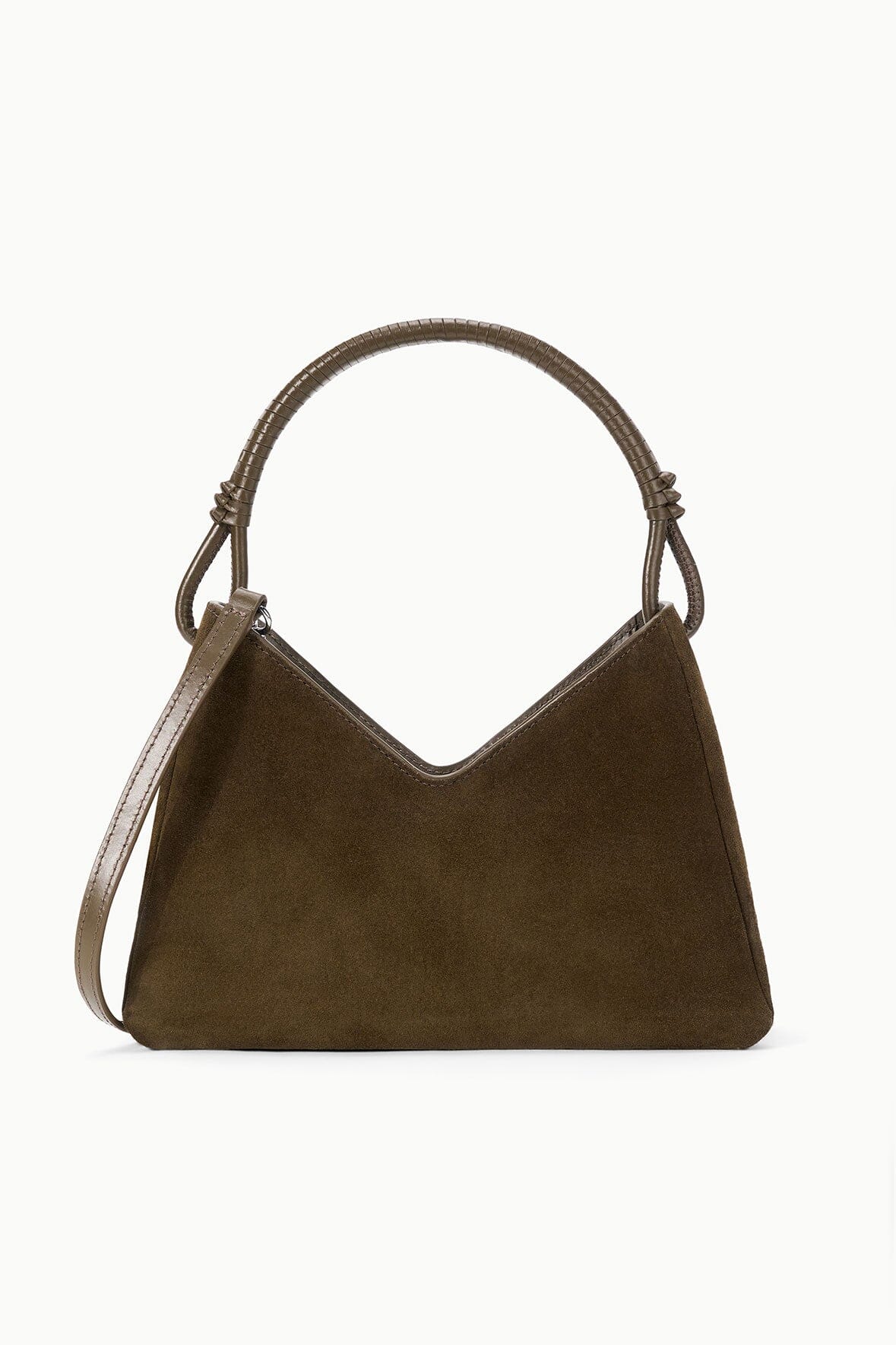 STAUD | Valerie Shoulder Bag Truffle Suede