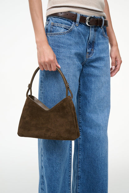 STAUD | Valerie Shoulder Bag Truffle Suede