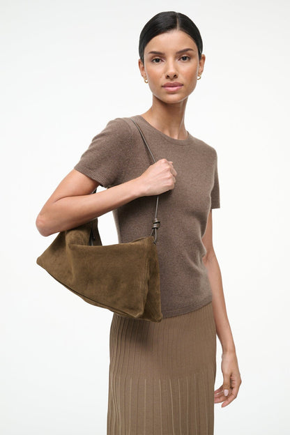 STAUD | Wally Shoulder Bag Truffle Suede