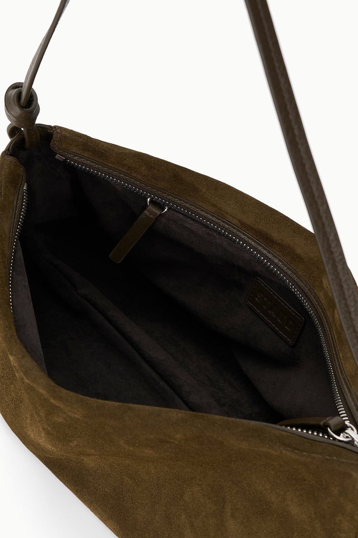 STAUD | Wally Shoulder Bag Truffle Suede