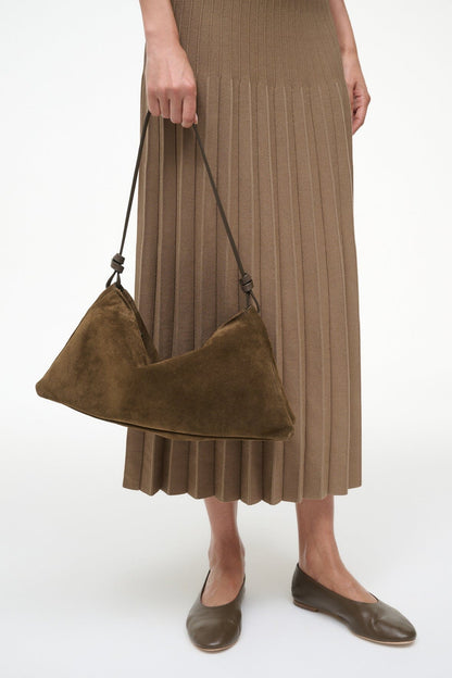 STAUD | Wally Shoulder Bag Truffle Suede
