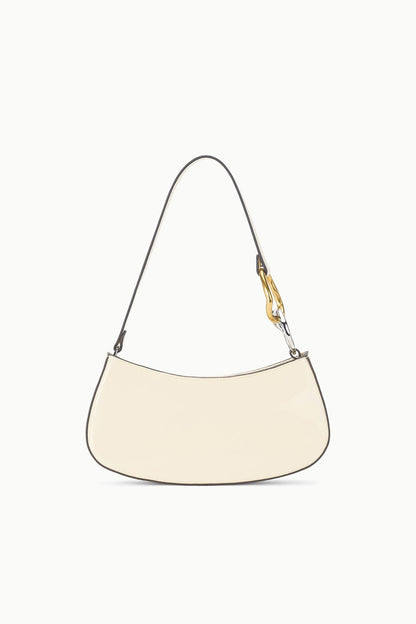 STAUD | Ollie Bag Cream Leather Mini Shoulder Bag - Staud