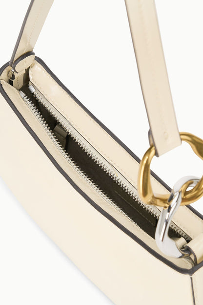 STAUD | Ollie Bag Cream Leather Mini Shoulder Bag - Staud