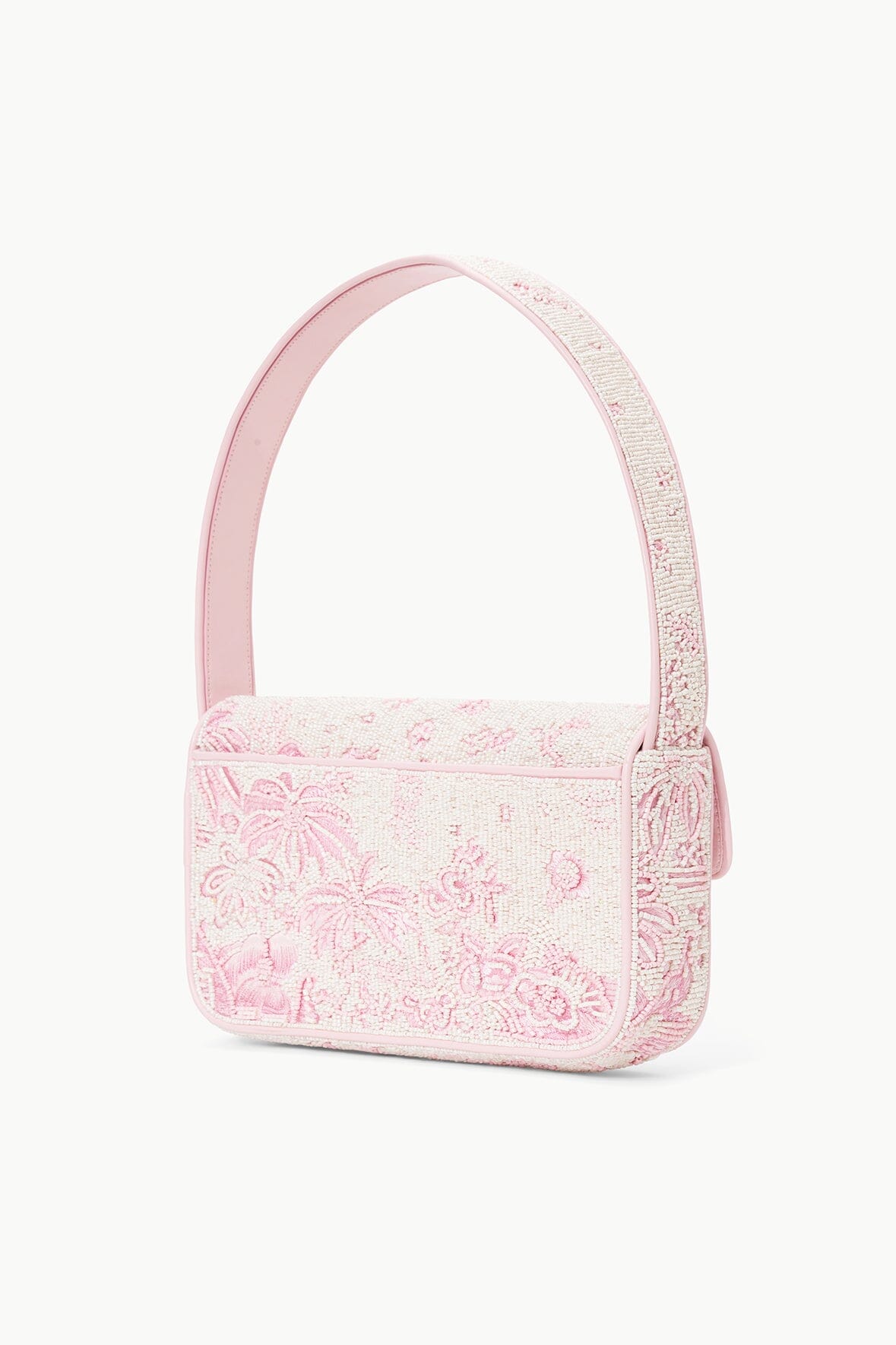 STAUD | Tommy Bag Ivory Cherry Blossom Toile