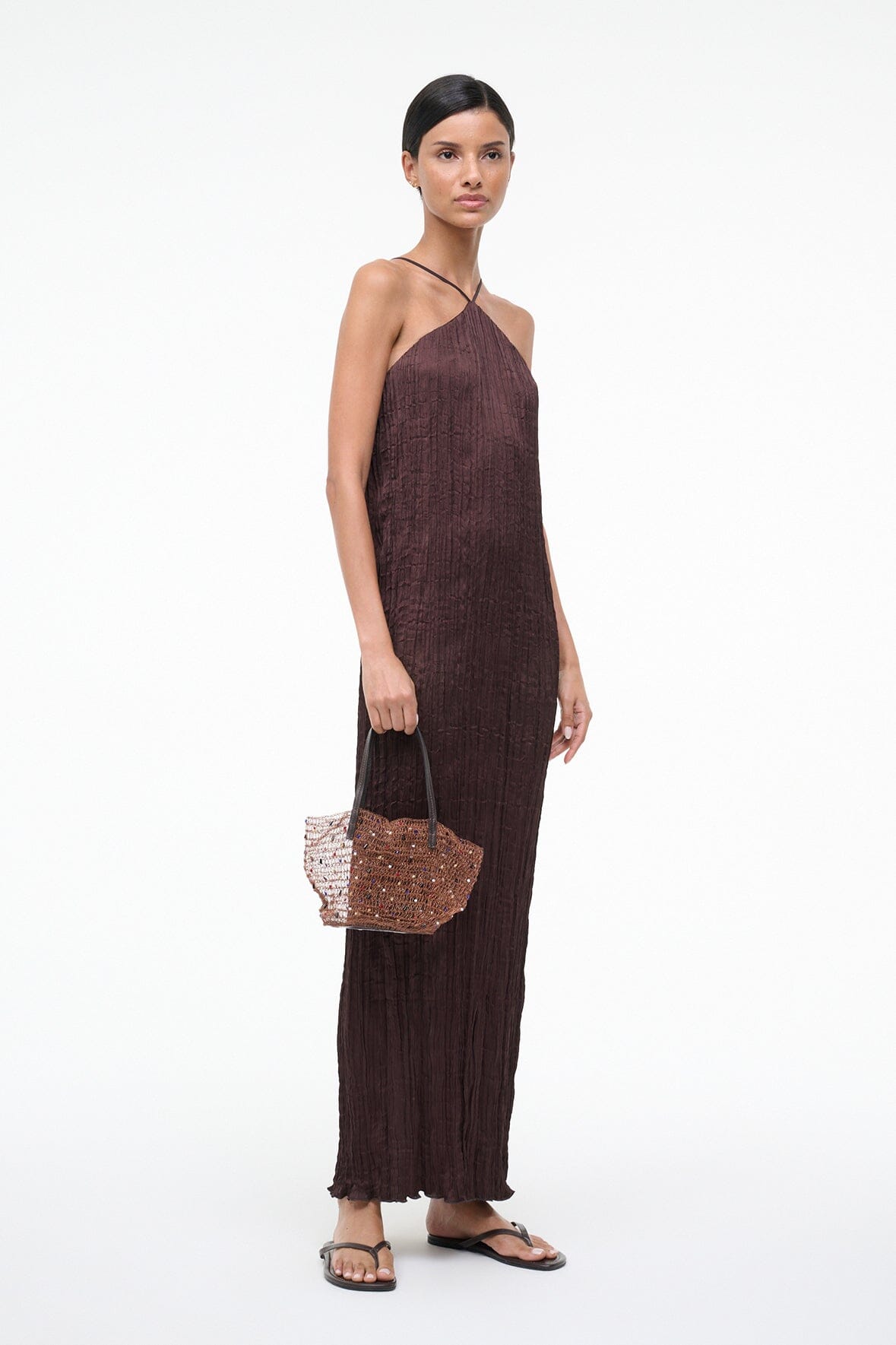 STAUD | Jewel Bucket Bag Multi Color Beads
