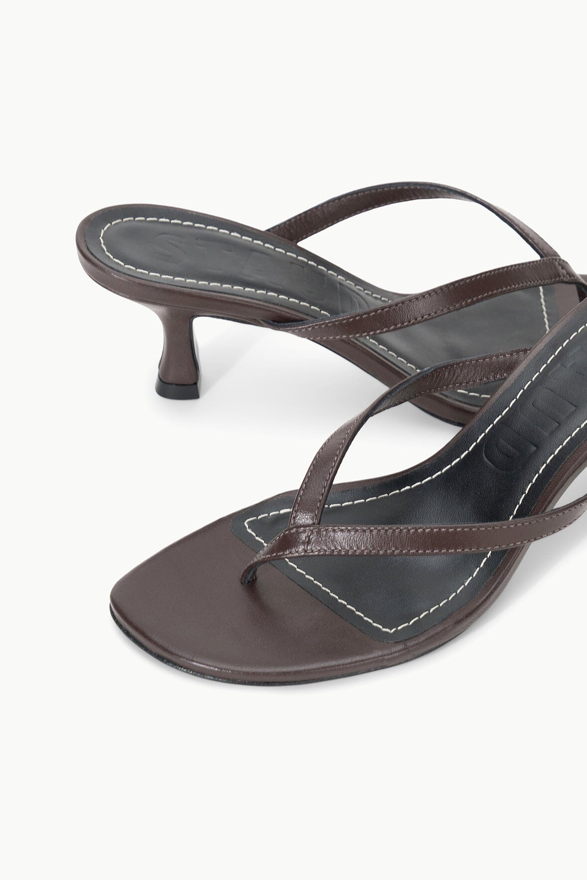 STAUD | Freja Thong Kitten Heel Espresso