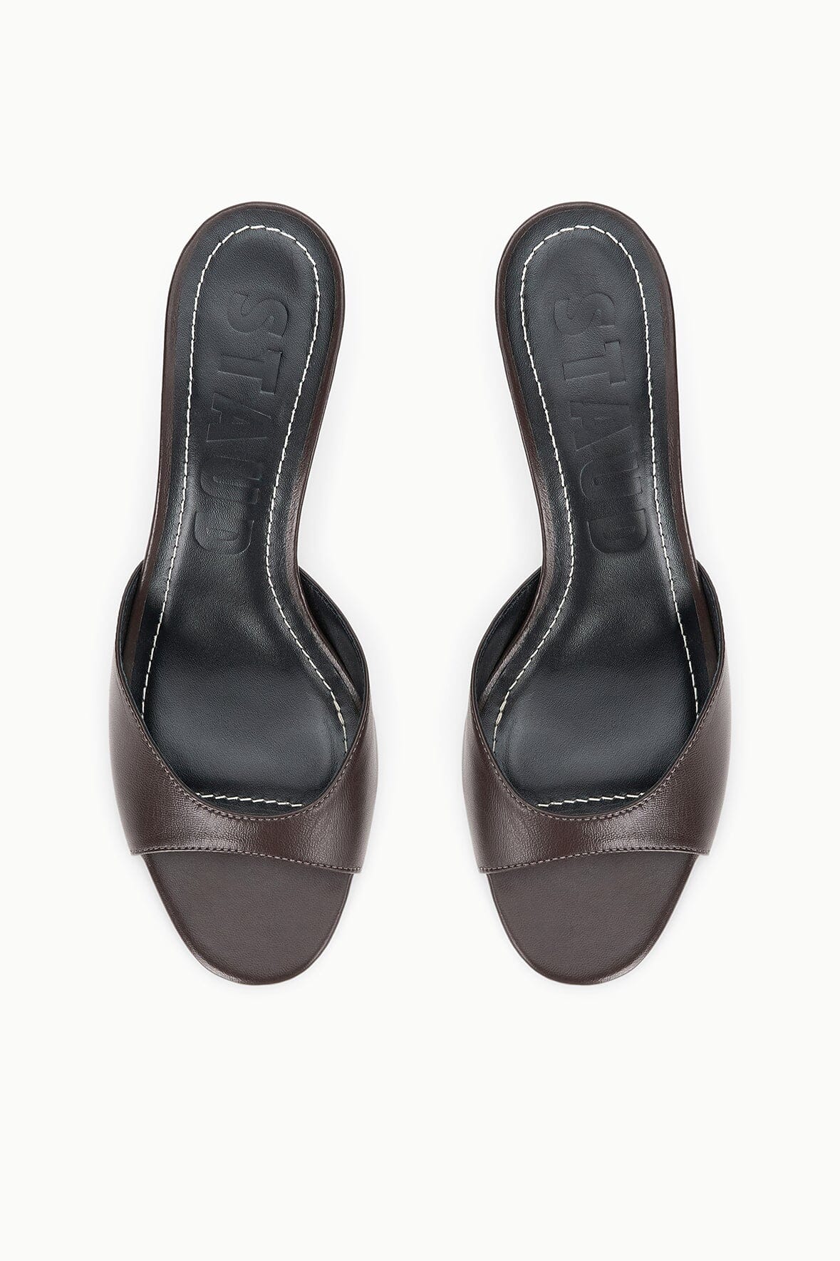 STAUD | Brigitte Leather Mule Espresso