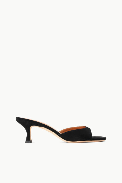 STAUD | Brigitte Suede Mule Black