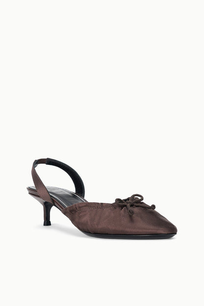 STAUD | Alba Ballet Slingback Espresso