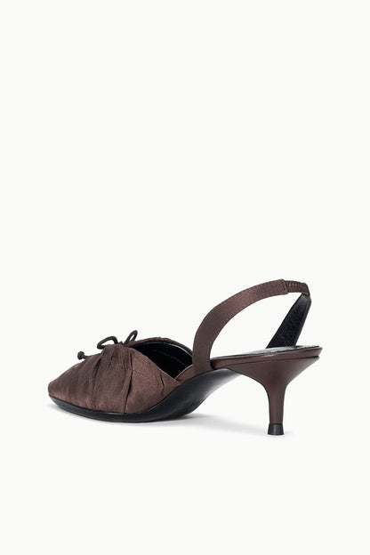 STAUD | Alba Ballet Slingback Espresso
