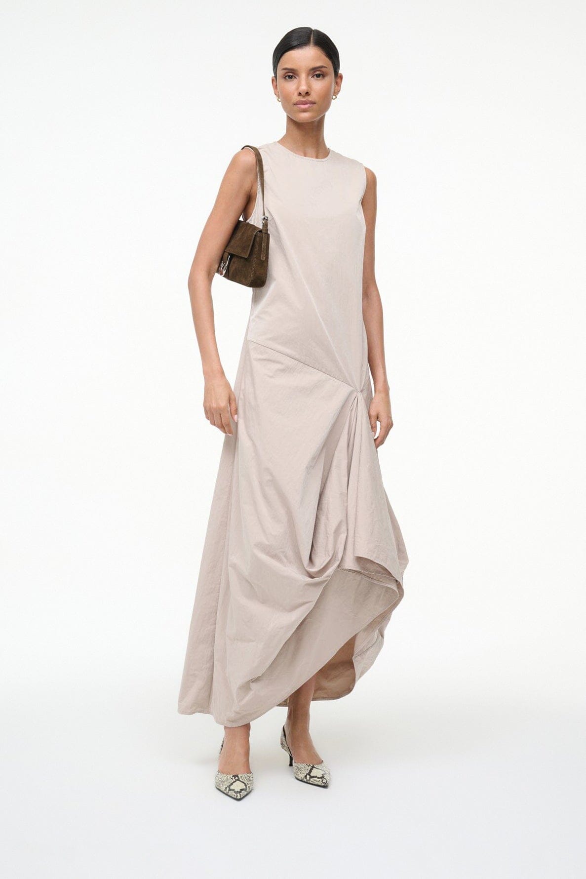 STAUD | Sebastian Slingback White Snake