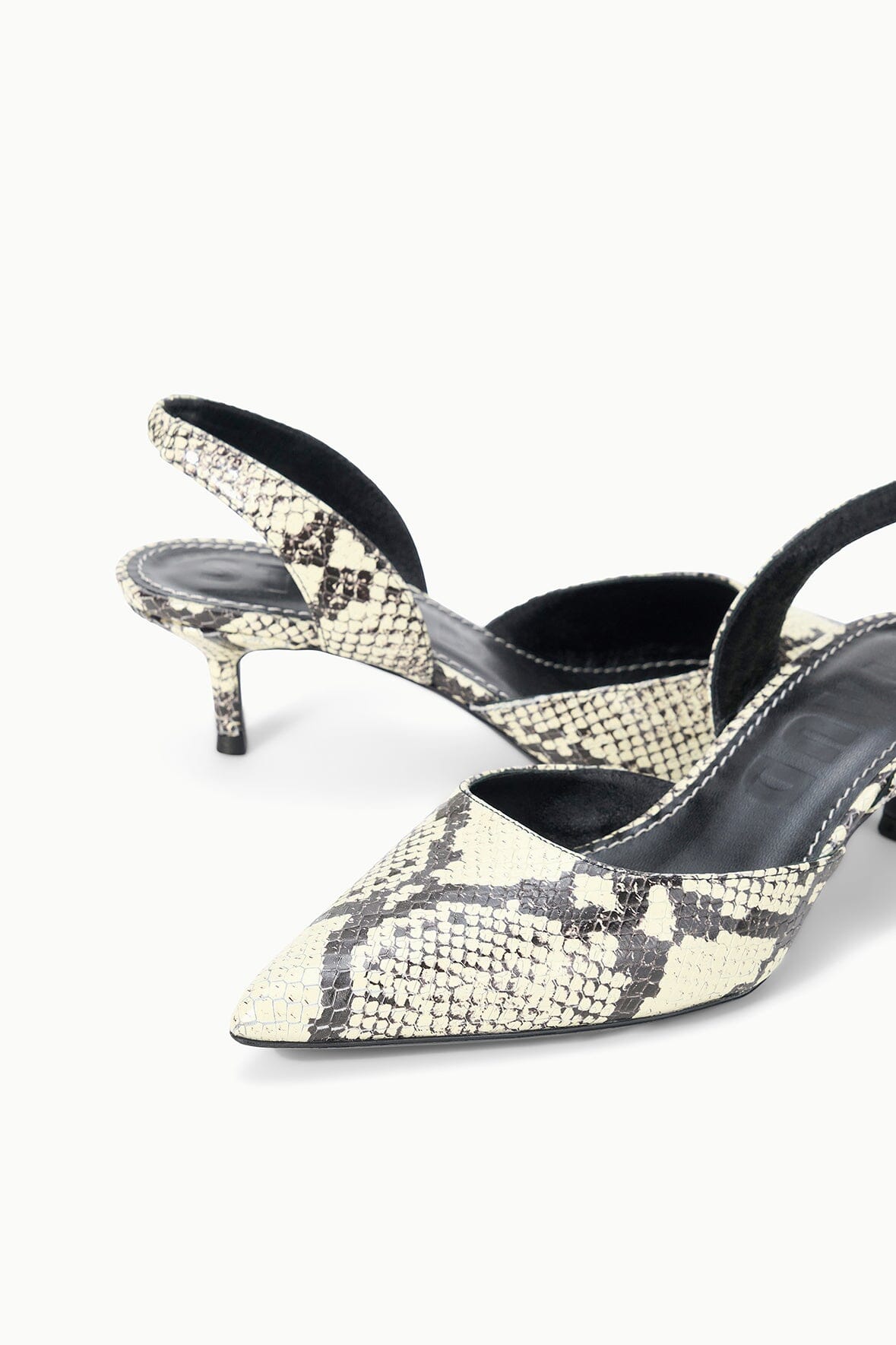 STAUD | Sebastian Slingback White Snake