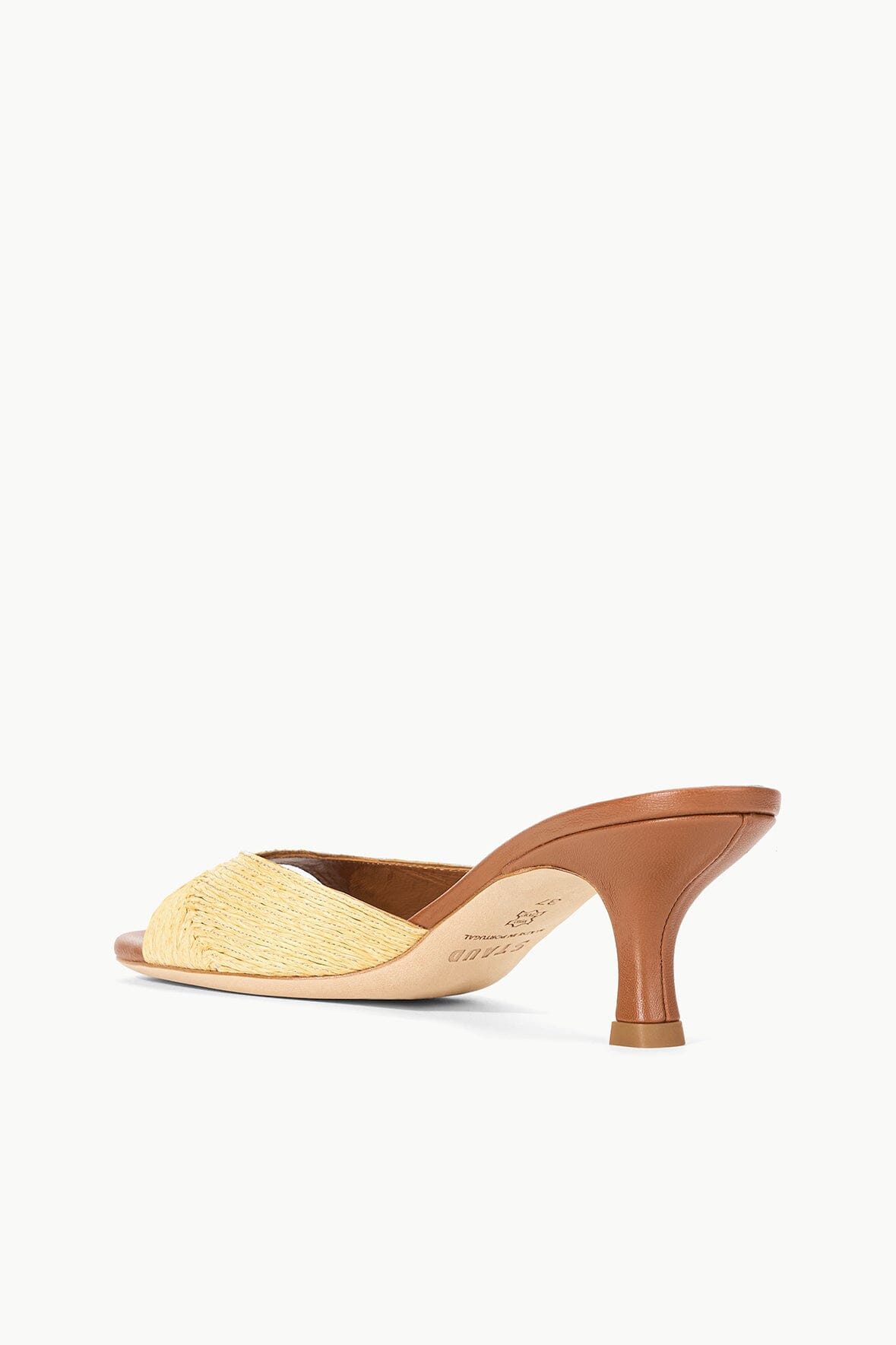 STAUD | Brigitte Mule Natural Raffia