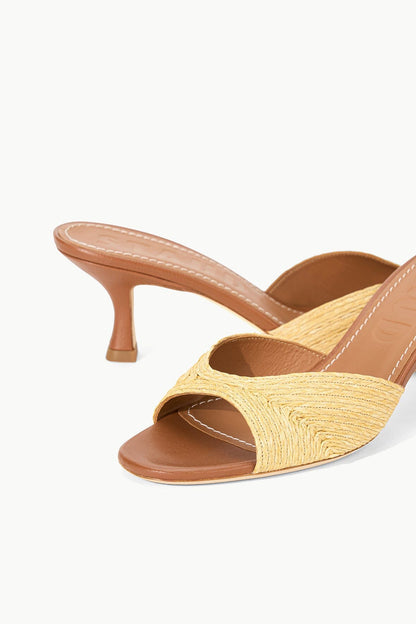 STAUD | Brigitte Mule Natural Raffia