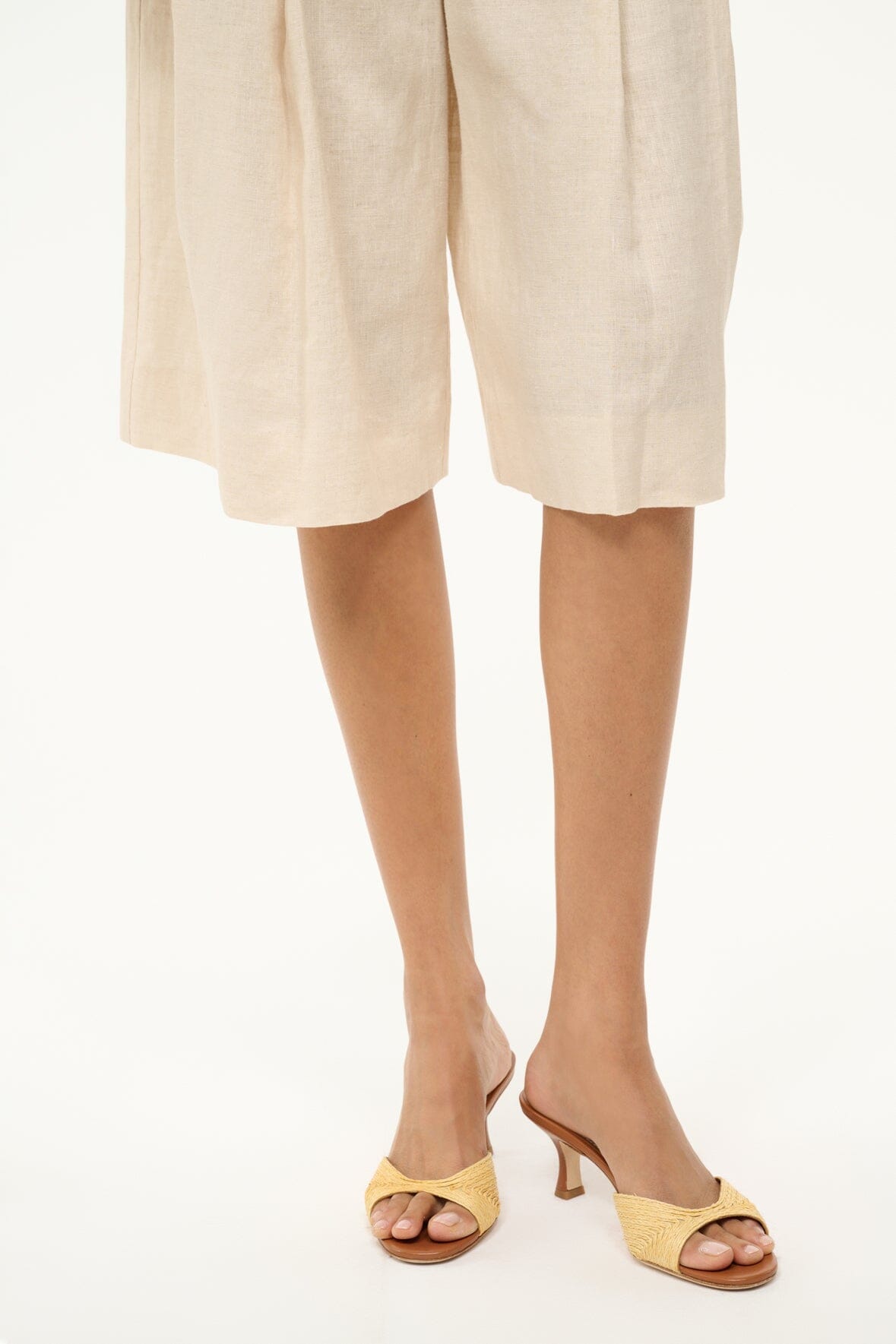 STAUD | Brigitte Mule Natural Raffia