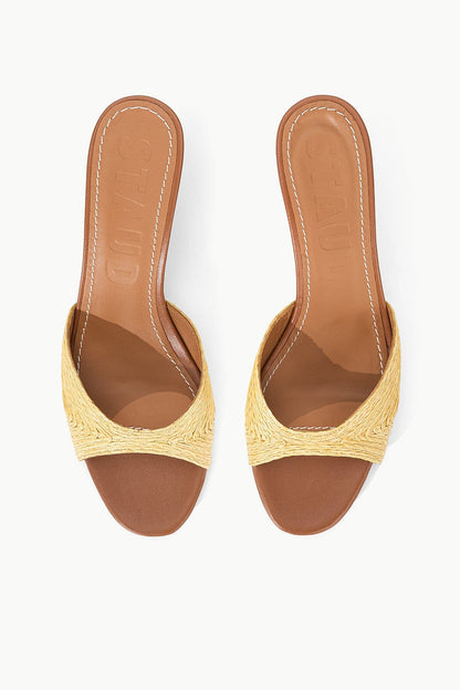STAUD | Brigitte Mule Natural Raffia