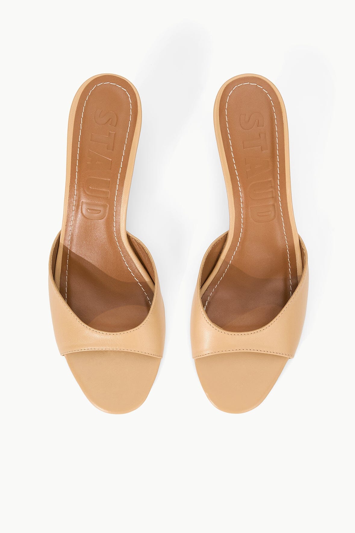 STAUD | Brigitte Leather Mule Porcini