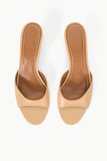 STAUD | Brigitte Leather Mule Porcini