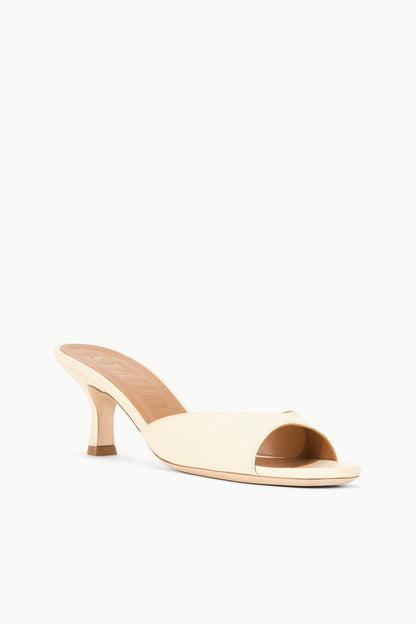 STAUD | Brigitte Leather Mule Cream
