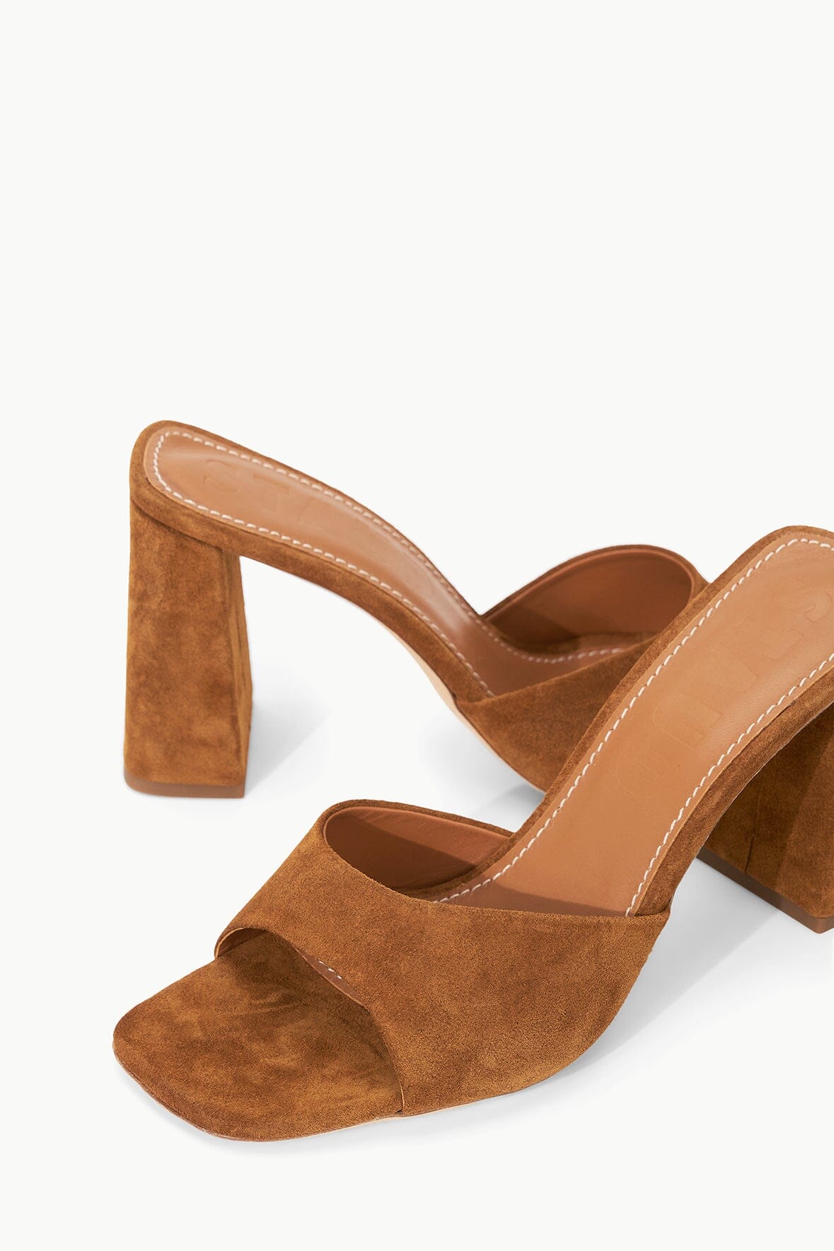 STAUD | Sloane Heel Tan Suede