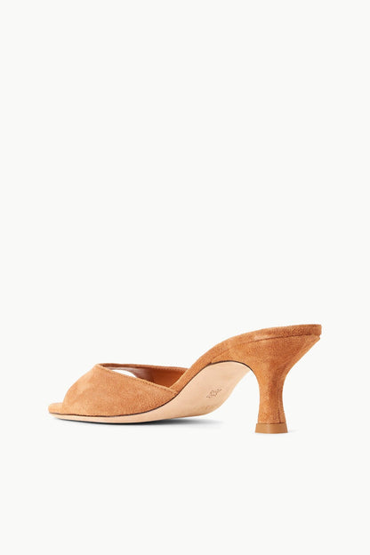 STAUD | Brigitte Suede Mule Tan