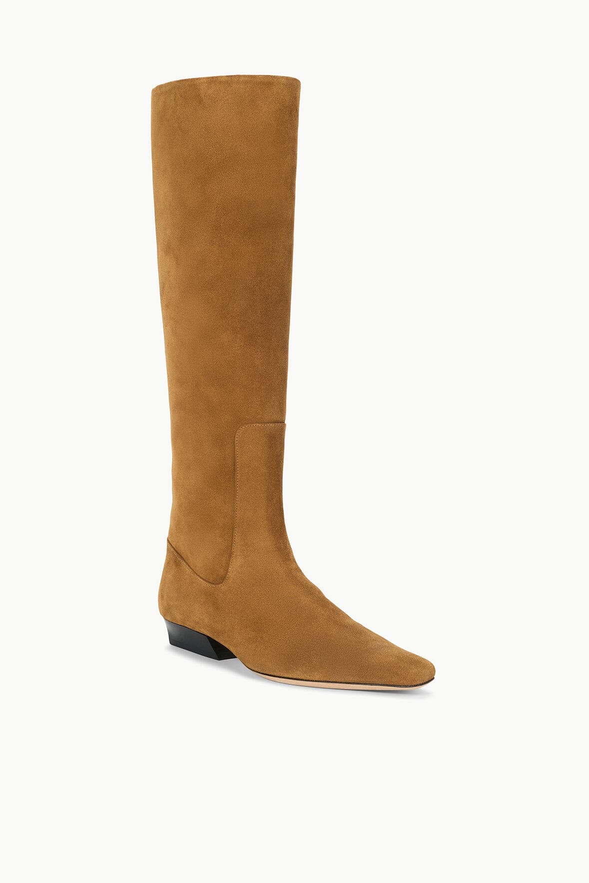 STAUD | Wally Flat Boot Tan Suede