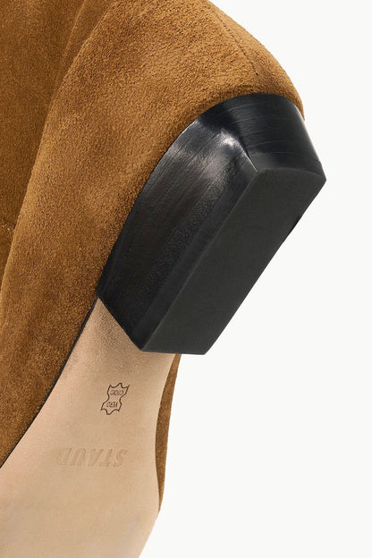 STAUD | Wally Flat Boot Tan Suede