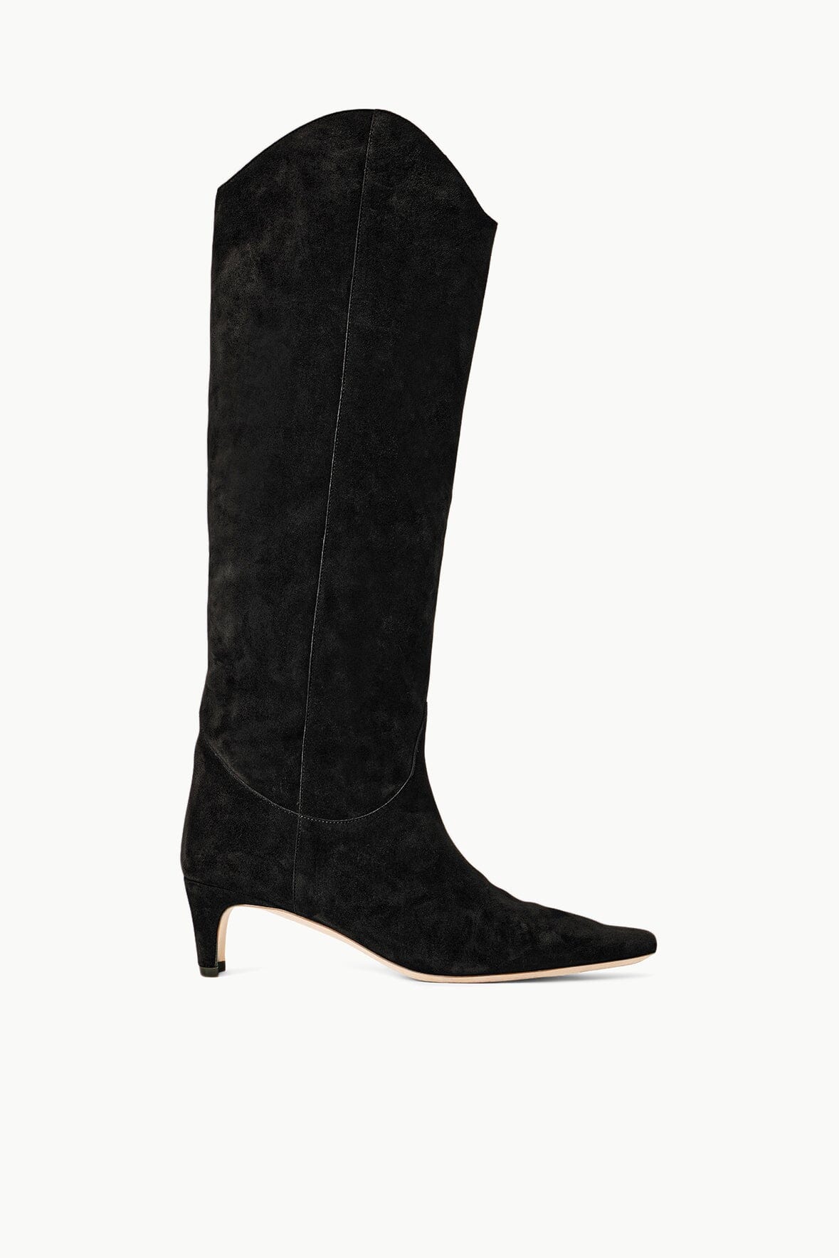 STAUD | Western Wally Boot Black Suede