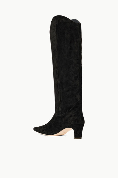STAUD | Western Wally Boot Black Suede