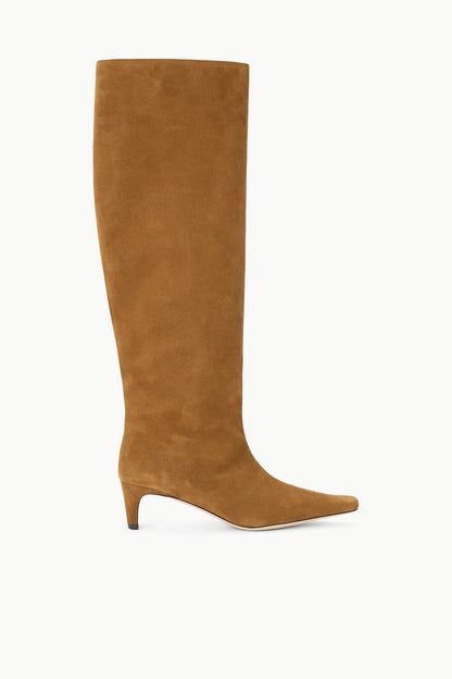 STAUD | Wide Shaft Wally Boot Tan Suede