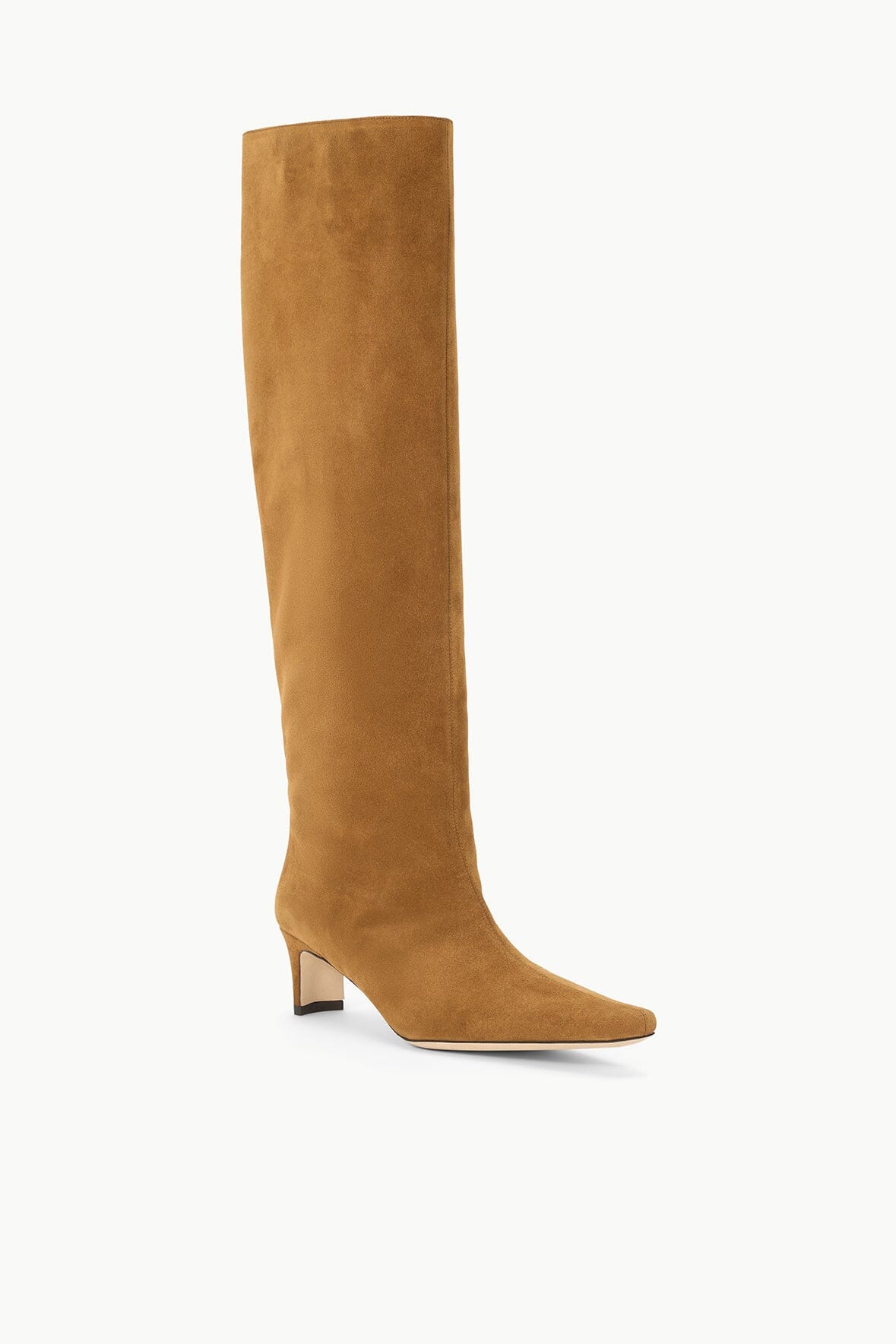 STAUD | Wide Shaft Wally Boot Tan Suede