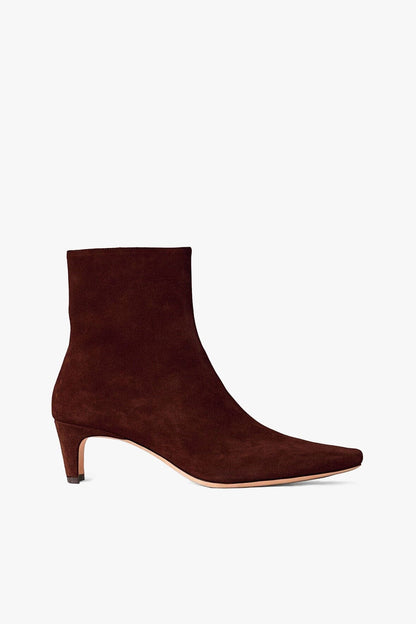 STAUD | Wally Ankle Boot Mahogany Suede