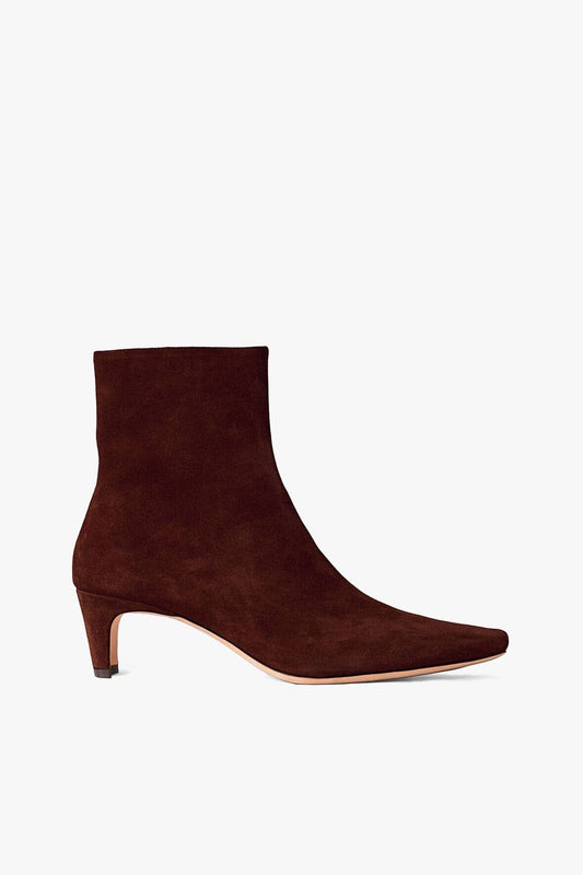 STAUD | Wally Ankle Boot Mahogany Suede