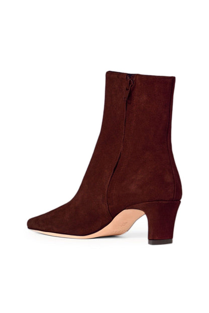 STAUD | Wally Ankle Boot Mahogany Suede